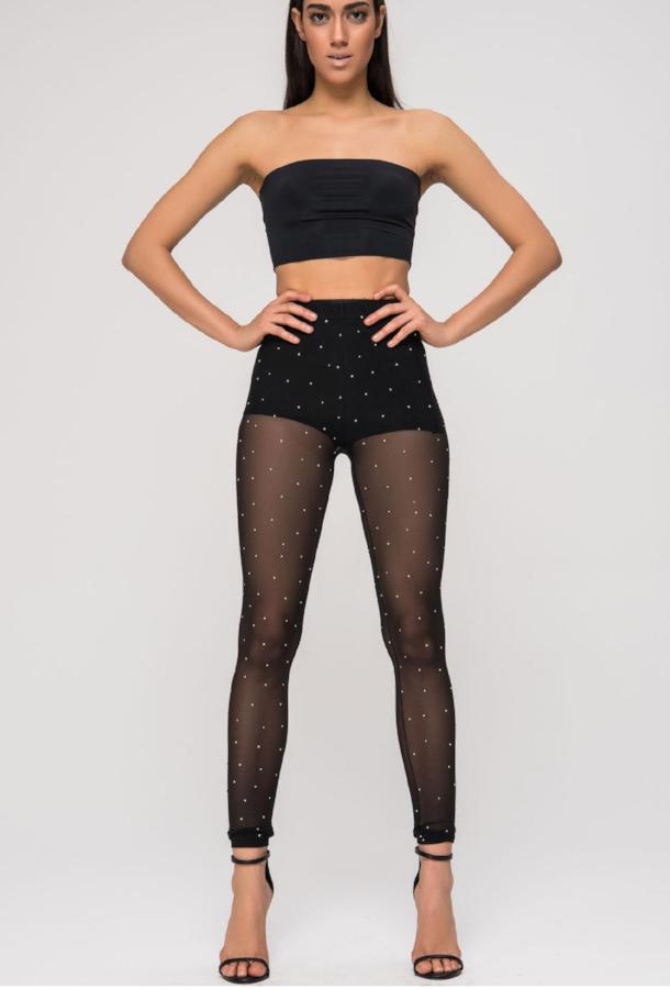 Sheer Spotted Leggings